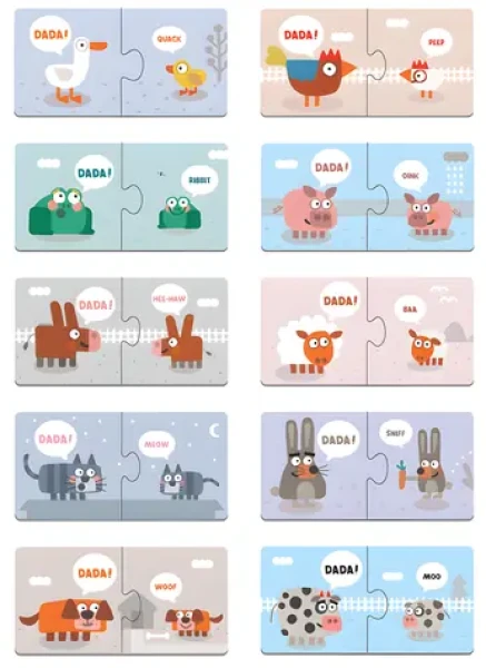 MUDPUPPY Puzzle Tvoje první slovo bude TÁTA!
