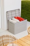 TOOMAX WOODYS zahradní plastový úložný box 160 L - světle šedá