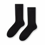 Ponožky k obleku - se vzorem 056 černá 39-41