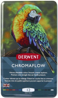 Derwent, 2305856, Chromaflow, umělecké pastelky, 12 ks