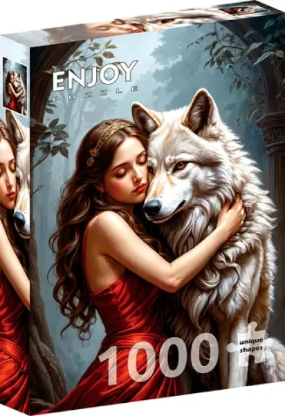 ENJOY Puzzle Dáma a vlk