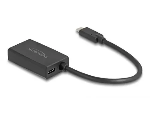DeLock DisplayPort na USB-C černá / Adaptér / DisplayPort 1.2 / 4K 60 Hz (61059)