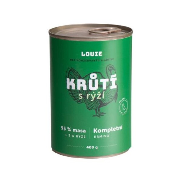 Louie konzerva Krůtí s rýží Hmotnost: 400g