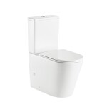 MEREO - WC kombi, vyvýšené, vario odpad, kapotované, Smart Flush RIMLESS, keramické vč. sedátka VSD92T1