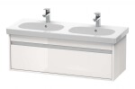 DURAVIT - Ketho Umyvadlová skříňka 41x115x46 cm, 1 zásuvka, lesklá bílá KT666902222