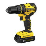 Stanley FMC608C2K / Aku Vrtací šroubovák / 18V / 2x1.3Ah / 1500 ot-min / 13mm sklíčidlo / 55Nm (FMC608C2K-QW)