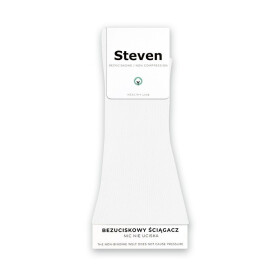 Netlačící ponožky Steven art.018 bílá 35-38