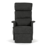 Relaxační křeslo, elektrické kabelové ovládání, šedá, látka, TV-L8960 GREY2