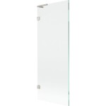 MEXEN/S - Lunar L vanová zástěna FIX 70 x 150, transparent, nikl kartáčovaný 897L-070-000-97-00