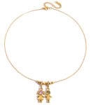 ELENYS Precious Bond – pozlacený náhrdelník 18K žluté zlato Délka: 42+5 cm / max. 47 cm