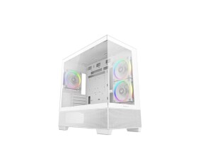 DEEPCOOL Case CG380 3F WH, mATX, ARGB, Průhledná bočnice, 3x 120mm Fan, bílá EDF_1808058
