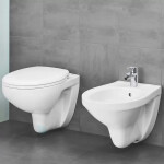 GROHE - Bau Ceramic Závěsné WC se sedátkem SoftClose, rimless, alpská bílá 39351000