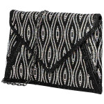 Luxusní dámské psaníčko Michelle Moon Elizara, černé