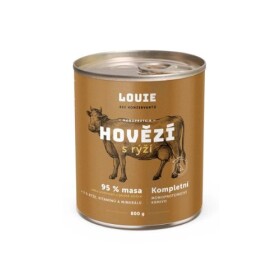 Louie konzerva Hovězí s rýží Hmotnost: 800g