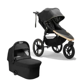 BabyJogger SUMMIT X3 set 2v1 (kočárek+korba) ROBIN ARZON gold+PRIME BLACK (BJ2181987SET)