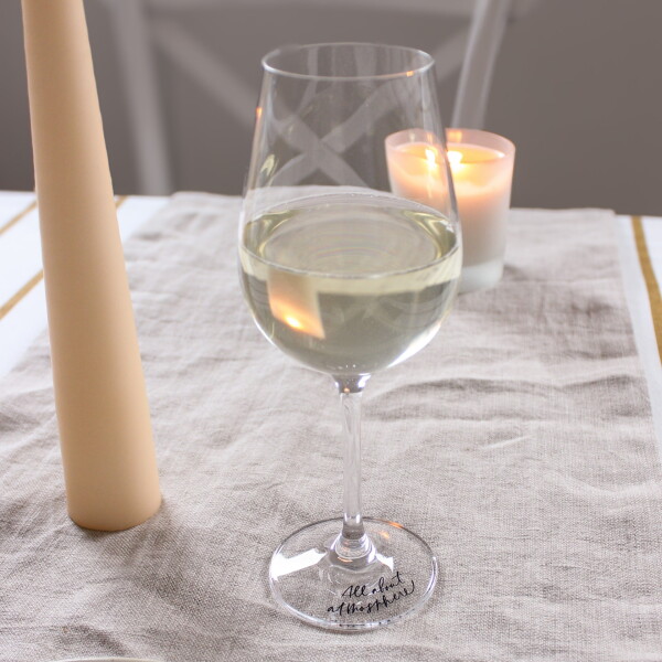 Bella Rose Sklenice na víno All about atmosphere, čirá barva, sklo,