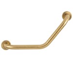 Koupelnové úhlové madlo BRUSH GOLD REA-91505