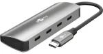 Goobay Slim USB-C hub šedá / Rozbočovač / 4 porty / USB 3.2 Gen 2 10 Gb/s (76565)