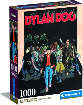 Puzzle Dylan Dog: Noční můry 1000 dílků - Clementoni