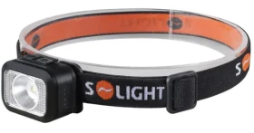 Solight WN52 LED čelová nabíjecí svítilna černá / 170lm / 800mAh / teplé+studené světlo / IP44 / Li-Ion (8592718041717)