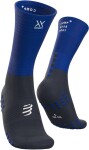 Běžecké kompresní podkolenky Compressport Mid Compression Socks BLUE LOLITE Velikost: