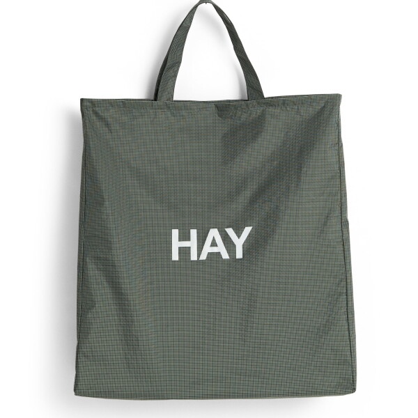HAY Taška Grid Bag XL Dark Green, zelená barva, textil