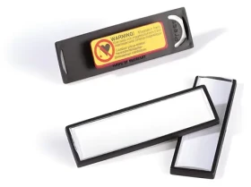 Durable Clip Card Magnet černá / Jmenovka / Magnetická / 67 x 17 mm / 25 ks (813201)