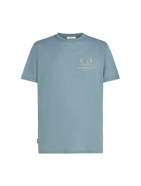 ICEBREAKER Mens Mer 150 Tech Lite SS Tee Peaceful Pass, Flint Blue velikost: M