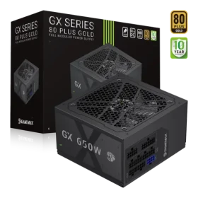 Gamemax GX 650GF / Zdroj / 650W / 80 Plus Gold / ATX / Plně modulární (GX 650GF)