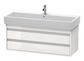 DURAVIT - Ketho Umyvadlová skříňka 48x115x44 cm, 2 zásuvky, lesklá bílá KT663902222