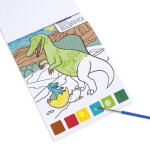 Kidea Kidea, MFPDKA, omalovánky s barvami a štětcem, dinosauři