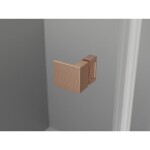 MEXEN/S - Lunar-F sprchový kout skládací dveře levá 100 x 90, transparent, měď kartáčovaná 836-100-090-65-00-L