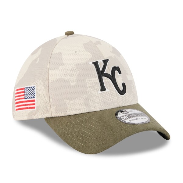 New Era Pánská kšiltovka Kansas City Royals MLB 2025 Armed Forces 39THIRTY Flex Velikost: M/L