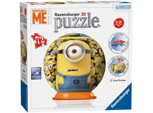 3D Puzzle-Ball: Mimoni 3 72 dílků