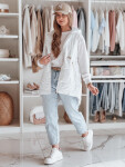 Dámská přechodná prošívaná vesta OLINVIA bílá FashionStreet TY4886 L