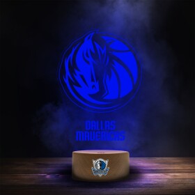 Cedule Dallas Mavericks NBA Team Logo LED-Leuchtschild