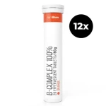 B-Komplex 100 % šumivý - GymBeam (pomeranč, 12 x 20 tab) (69649-4-12x20tab-pomaranč)