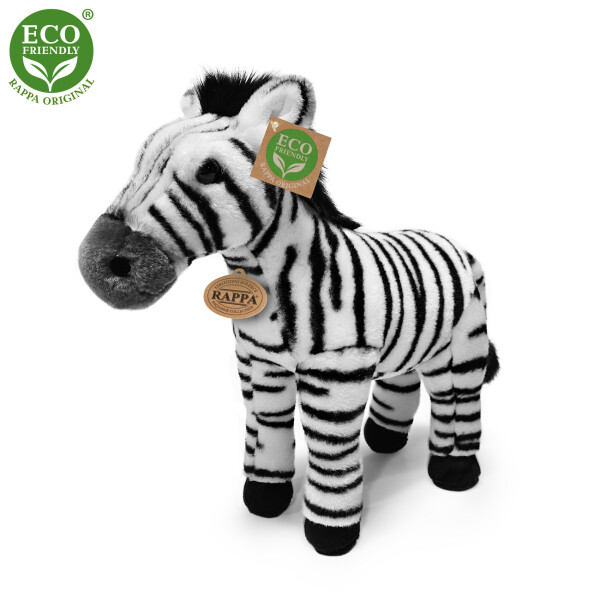 Plyšová zebra stojící 30 cm ECO-FRIENDLY