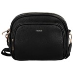 Trendy dámská koženková crossbody kabelka Glafira, černá