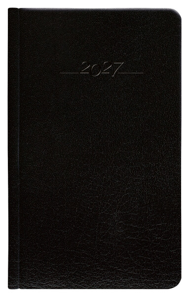 Týdenní diář 2027 Graspo kapesní Carus černý