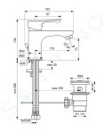 IDEAL STANDARD - Alpha Umyvadlová baterie s výpustí, chrom BC486AA