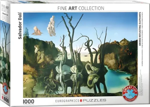EUROGRAPHICS Puzzle Labutě odrážející slony
