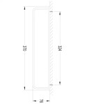 OMNIRES - DARLING držák ručníků, 37 cm zlatá /GL/ DA70230GL