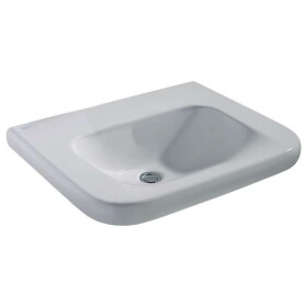 IDEAL STANDARD - Contour 21 Umyvadlo bezbariérové 65x56 cm, bez otvoru pro baterii, bez přepadu, bílá S253401