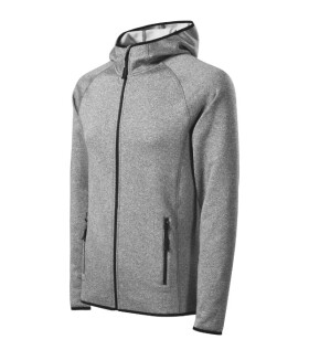 Direct stretch fleece pánský tmavě šedý melír S