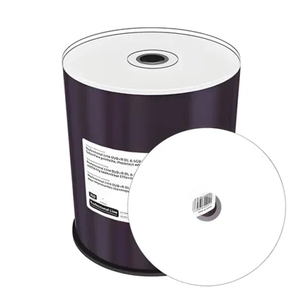 MediaRange MRPL605-C DVD+R DL Inkjet Printable / Optické médium / 8,5 GB / 8x / 100 ks / Spindl (MRPL605-C)