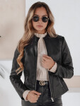 Dámská kožená bunda černá FashionStreet TY5201 L