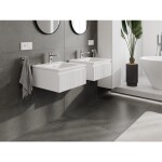 MEXEN/S - Rivel koupelnová skříňka 50 cm s umyvadlem Otis, 1 šuplík, reliéf , bílá mat 91A20-05023-1-BF01-W18M01