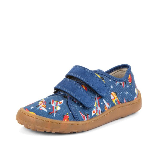 Chlapecké plátěné barefoot tenisky CANVAS BLUE ELECTRIC Froddo G1700440-5 - 29