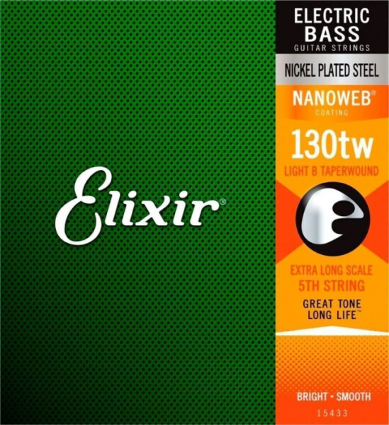 Elixir Bass Extra Long Scale Nanoweb 15433 Medium XL B 130tw